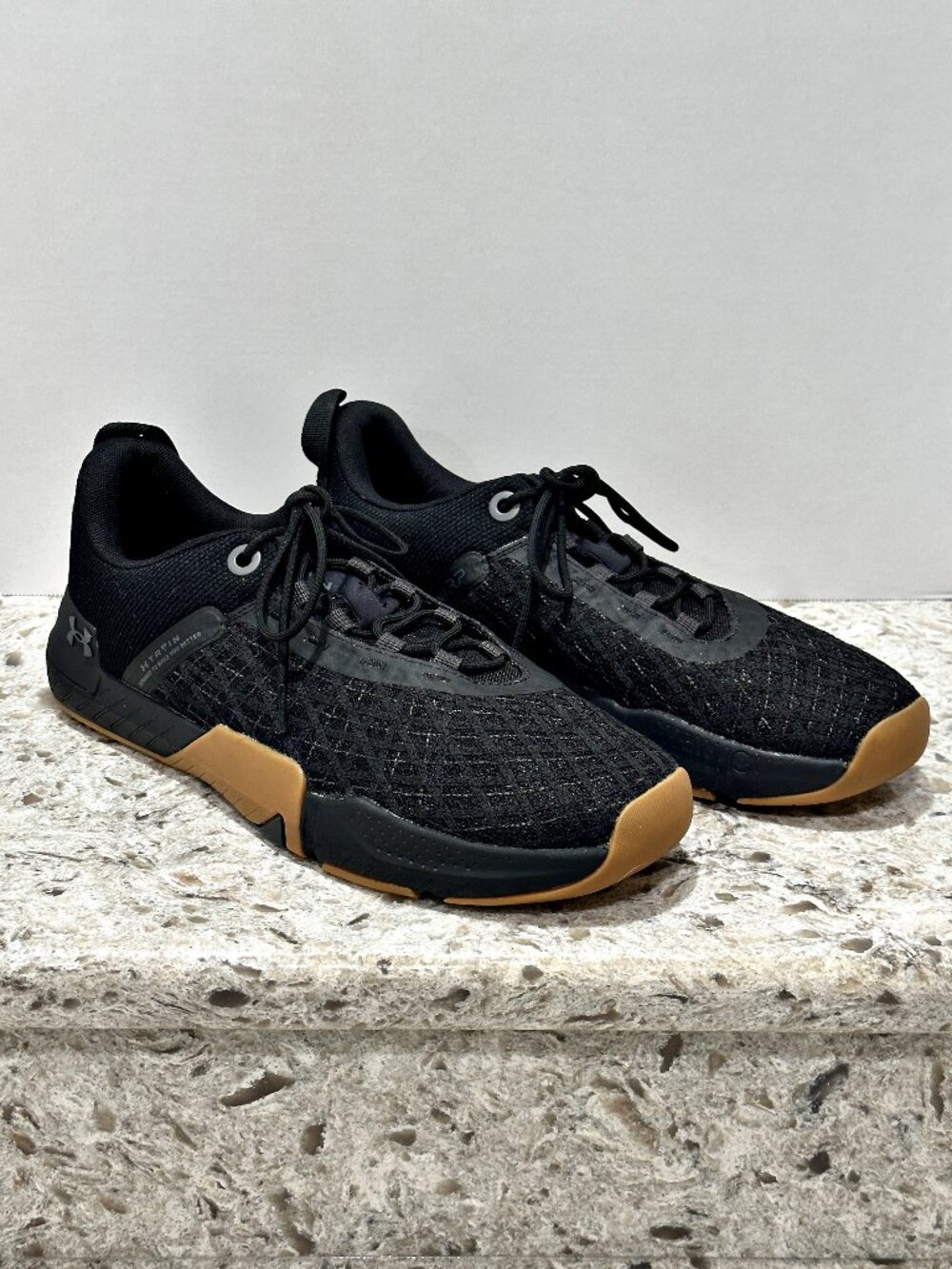 Under Armour TriBase Reign 5 Mens 14 Black Gum WARP Training Shoes 3026021-001